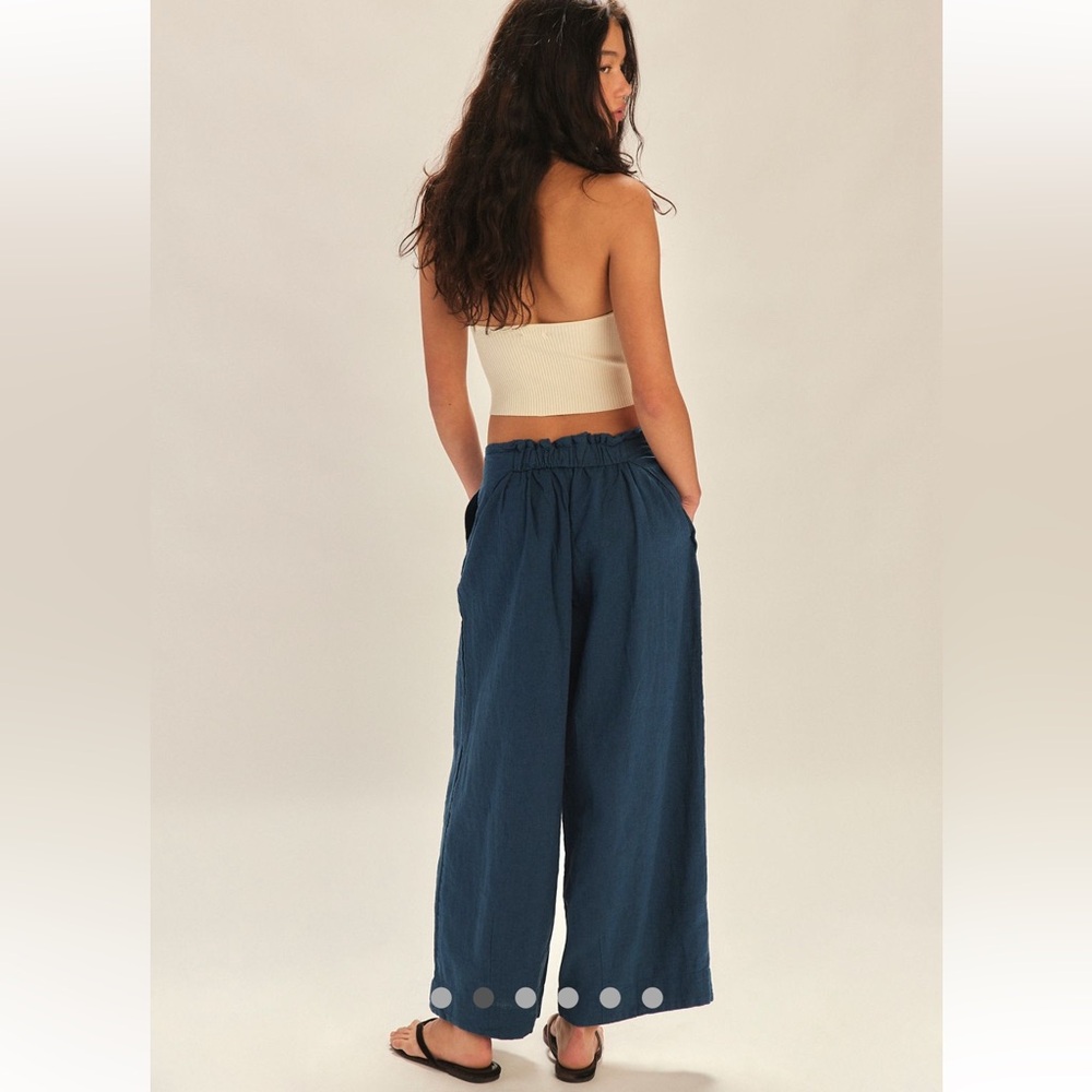 Free People Demi Cotton-Linen Pants